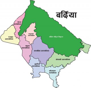 स्वाथ्य मन्त्रालयकाे सुचनामा उल्लेख गरिएकाे बर्दियाको नार्खु ११, गुलरिया ११ भएको पुष्टि